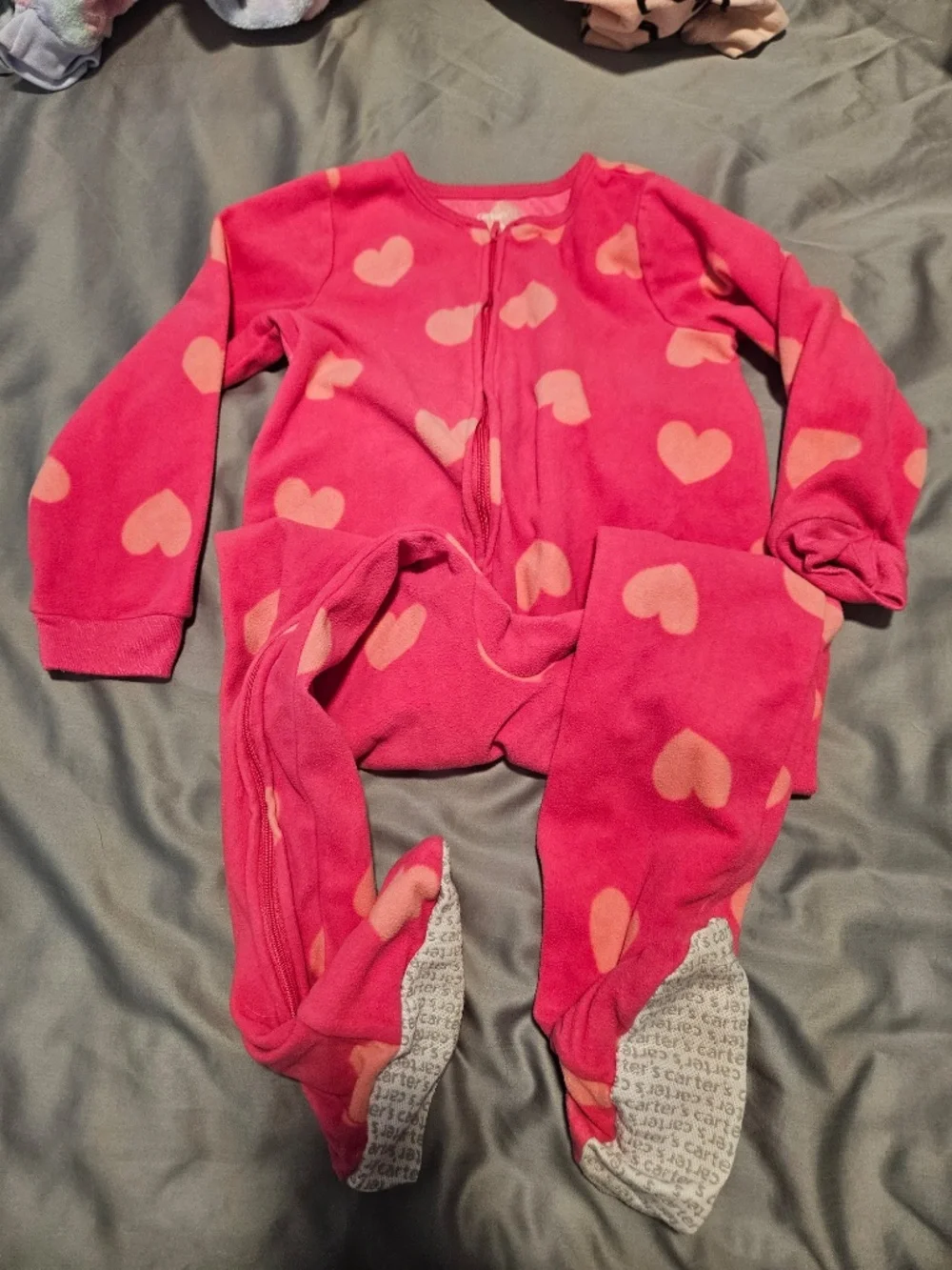 Little Girls Carters 2 pack Footy PJ's